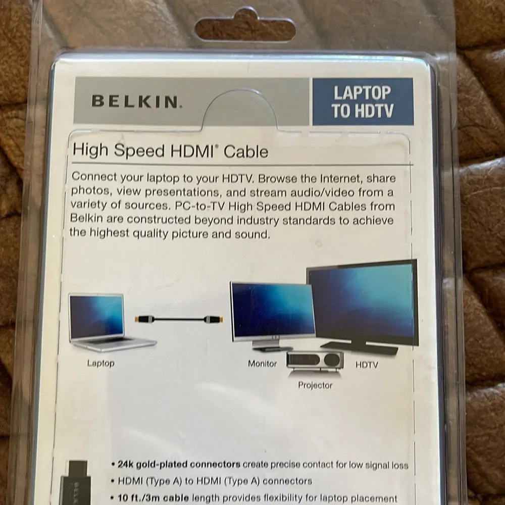 NIB Belkin High Speed HDMI connector